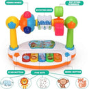 Musical Light-Up Rotating Keyboard Piano for Kids