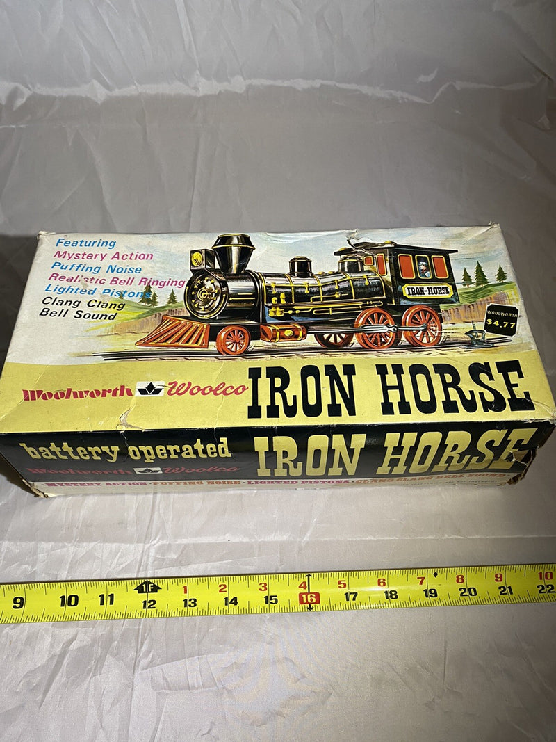 Battery Operated Iron Horse Train Engine with Original Box