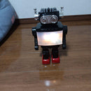 Retro Japanese Robot Toy with Illuminated Chest and Boxed Design