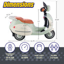 Kids' 3-Wheel Electric Motorcycle Scooter with LED Lights