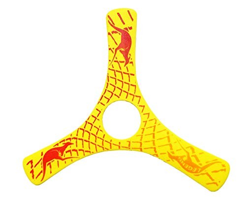 Yellow Spin Racer Boomerang Toy for Kids with Aerodynamic Flight