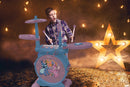 Lexibook Interactive Light-Up Electronic Drum Kit with Keyboard and Cymbals