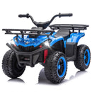 24V 160W Children's Off-Road ATV with Bluetooth, LED Lights, and Storage Racks