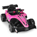 Electric Pink Racing Truck for Kids with Remote Control, MP3 Player, and Lights
