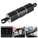 Motorcycle Bluetooth Speakers with USB and TF Card Slot, 12V Waterproof Music Player - Black