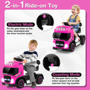 6V Battery-Powered Kids Electric Ride-On Truck with LED Lights