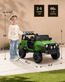Outfunny 24V Electric Ride-On Car for Kids with Remote Control