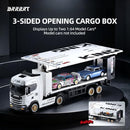 1/64 Scania RC Drift Semi Truck with Trailer, 4WD Remote Control Car for Children Aged 4 and Up