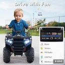 HONEY JOY 24V Kids 4-in-1 ATV with Metal and Polypropylene Construction, 35", 19", and 24" Options
