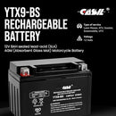 YTX9-BS 12V 8AH 135 CCA SLA Power Sport Motorcycle Battery