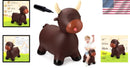 Bouncy Inflatable Bull Hopper Ride-On Toy for 18 Months and Up, Perfect for Indoor and Outdoor Fun