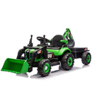 4-in-1 Electric Ride-On Kids' Tractor with Excavator, Bulldozer, and Dump Truck Features