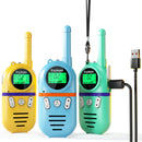 Inspireyes Rechargeable Kids Walkie Talkies - 3 Pack in Mint Garden