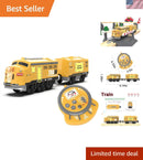 Kids' Electric Train Set with Realistic Sounds and Lights
