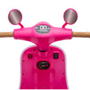 3-Wheel Electric Scooter for Kids with LED Lights and Bluetooth in Rose Red, Suitable for Ages 3-6
