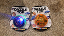 Set of 2 Dazzle Top Light-Up Motorized Spinning Toys Perfect for Holiday Surprises