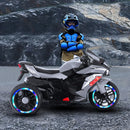 Grey 12V Electric Motorcycle for Kids with USB MP3 – Perfect Gift for 3-4 Year Olds