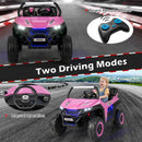12V Dual-Seater Electric UTV Ride-On for Kids with Suspension, Lights, and Music