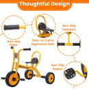 WOGDKS Metal Tricycle for Kids 3-6 Years with Airless Rubber Tires