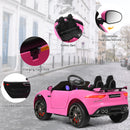 Honey Joy 12V Licensed Pink Jaguar F-Type SVR Kids Ride-On Car with MP3 and Lights