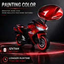 12V Red Kids Motorcycle Ride-On Toy for Boys and Girls