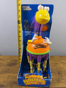 1995 ERTL Motorized Bumble Ball Bolters Toy - Yellow and Orange