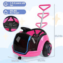 ANPABO 12V Pink 3-in-1 Electric Ride-On Car with Remote Control for Kids Ages 1.5-3