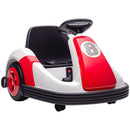 Qaba Red 6V Electric Bumper Car for Kids with Large Wheels