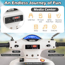VESPA 12V Electric Motorcycle for Kids with Music Horn and Training Wheels