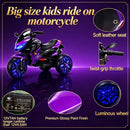 3-Wheel Battery-Powered Kids Ride-On Motorcycle with Lights