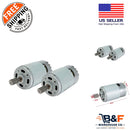 High-Performance 24V RS550 Motors for Children's Toy Cars with Dual Gear Set
