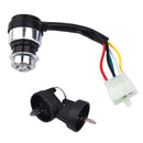 5 Wire Ignition Key Switch Featuring Waterproof and Dustproof Covers for 50cc-250cc ATVs