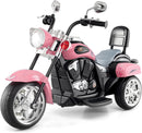 Battery-Operated 6V Chopper Motorcycle for Kids with Horn and Headlight