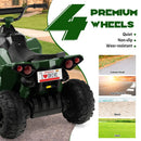 12V Electric Kids ATV with Luminous Headlights and Integrated Music - Green