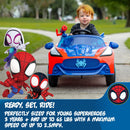 Spider-Man 6V Kids Ride-On Car with LED Lights and Water Cannon