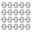 MR148ZZ Deep Groove Ball Bearings with Double Metal Shields, 8mm x 14mm x 4mm, Pack of 20