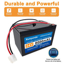 24V 8Ah Lithium Battery for Children's Ride-On Vehicles with 2A Charger and 25A BMS Compatibility