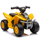 CAT 6V Yellow Toddler Electric ATV Quad with Foot Pedal Control