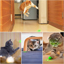 Waputne Rechargeable Cat Toy with Green Light, 3 Dynamic Modes, and 5 Engaging Patterns