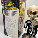 Retro Gemmy 17" Large Head Grooving Skeleton Super Freak *Inspected*