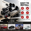 CENZHIWEN 12V Truck Train Horn Set with Air Compressor and Four Metal Trumpets