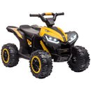 Electric Battery-Powered 4-Wheel ATV Ride-On Toy for Kids - Yellow