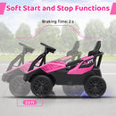 Pink Electric UTV for Big Kids with 12V Battery and Remote Control