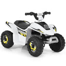 6V Electric 4-Wheel Ride-On ATV for Toddlers - White