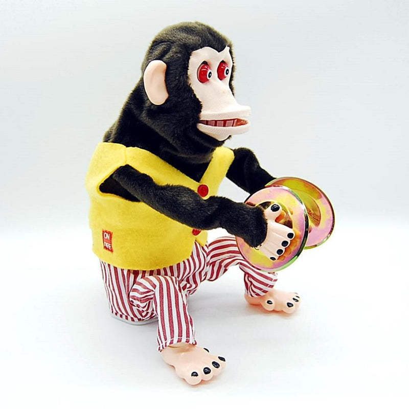 Deluxe Curious Chimpanzee Doll Toy with Cymbals