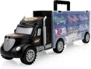 Compact Vehicle Playset with 12 Die-Cast Cars for Ages 3-7