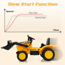 Kids' 12V Electric Excavator Ride-On Vehicle with Remote Control