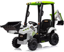 4 IN 1 Electric Green Bulldozer Excavator with Remote Control for Kids