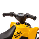 CAT 6V Yellow Toddler Electric ATV Quad with Foot Pedal Control