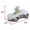 Sonic Racing RC Silver Vehicle - NKOK (682), 1:28 Scale 2.4GHz Remote Control